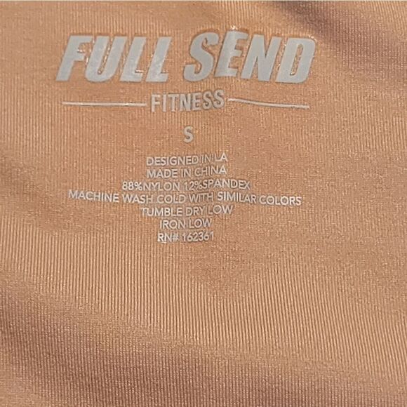 NEW Full Send Fitness Squared Neck Tie Side Top Size Small - Picture 3 of 6